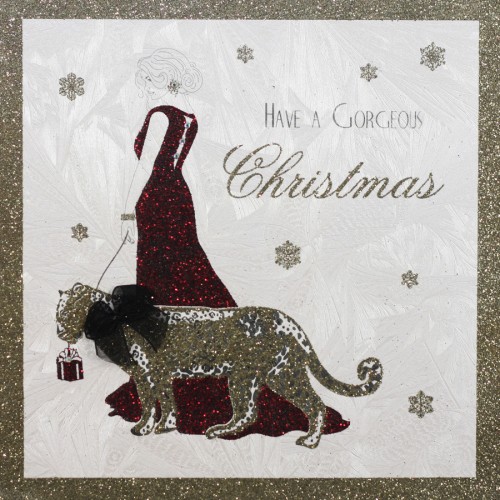 Have A Gorgeous Christmas  - Handmade Open Christmas Card  - CS12