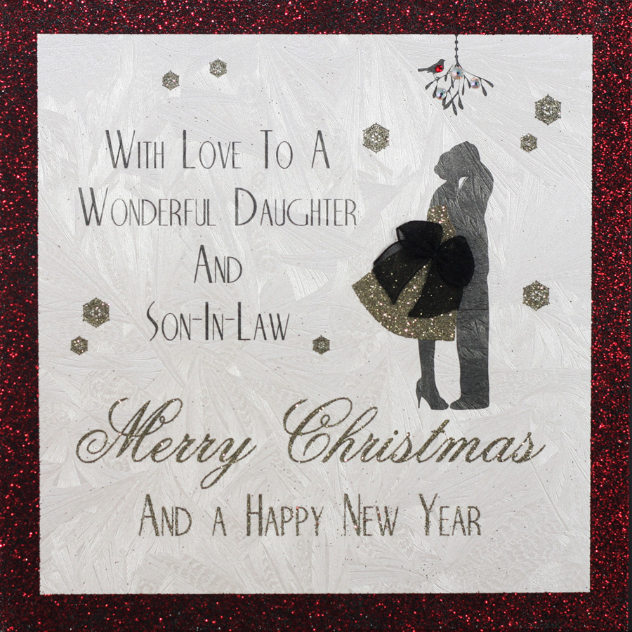 Daughter Son-In-Law - Handmade Christmas Card - CS19