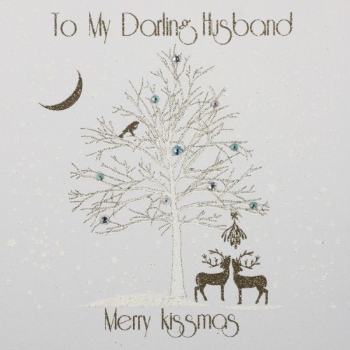 To My Darling Husband  - Handmade Christmas Card  -  MK16