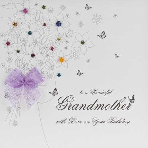 Wonderful Grandmother  -  Handmade Birthday Card -  BB9