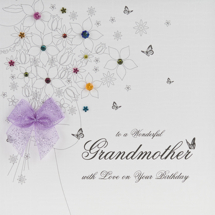 Wonderful Grandmother - Handmade Birthday Card - BB9 - Tilt Art