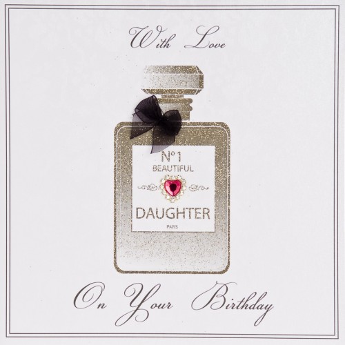 Beautiful Daughter  -  Handmade  Birthday Card - ET28