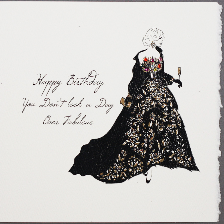 Happy Birthday / Day Over Fabulous – Handmade Open Birthday Card – S10 ...