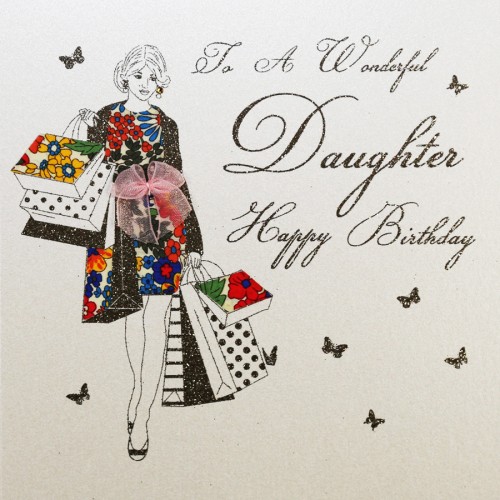 To a Wonderful Daughter  -  Handmade Birthday Card  -  MB13