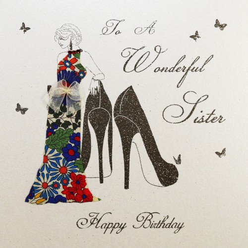 To a Wonderful Sister  -  Handmade Birthday Card  -  MB14