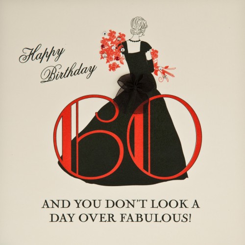 Day Over Fabulous !  -  Handmade 60th Birthday Card  -  B21