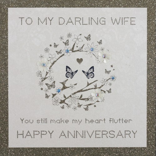 To My Darling Wife  -  Handmade  Anniversary Card  -  BH6