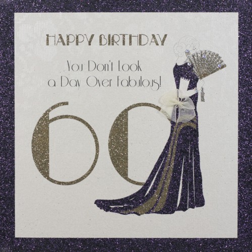 60 Day Over Fabulous ! -  Handmade Birthday Card  -  CF24