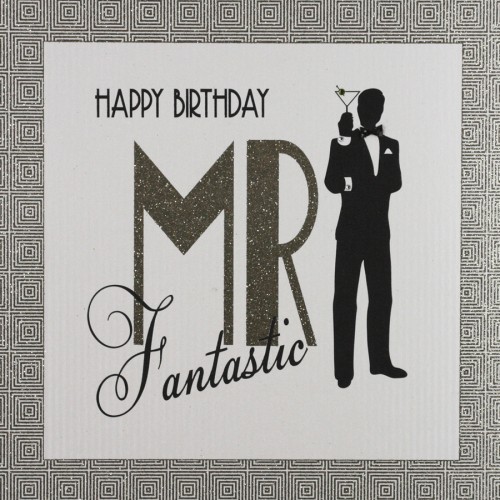 Mr Fantastic   -  Large Handmade Open Birthday Card  -  GA25