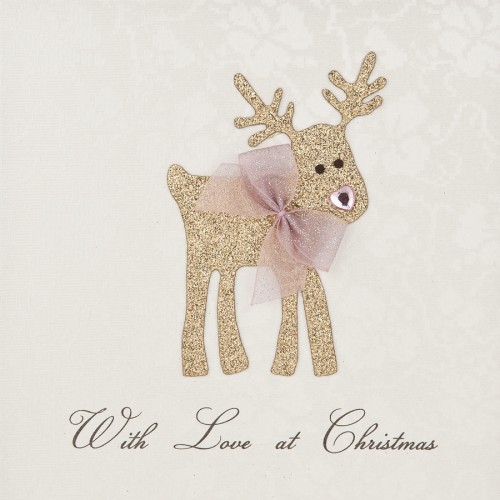 With Love At Christmas   -  Handmade Open Christmas Card  -  CR2