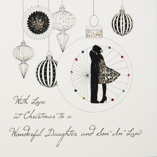 To a Wonderful Daughter & Son-In-Law  -  Handmade Christmas Card  -  M27