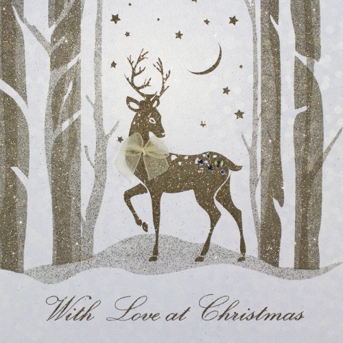 With Love At Christmas  -  Handmade Open Christmas Card  -  EF2