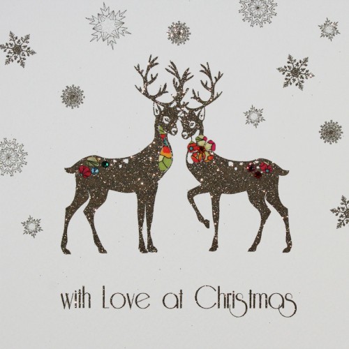 With Love At Christmas  -  Handmade Open Christmas Card  -  MBX3