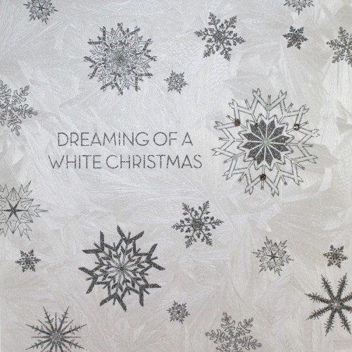 Dreaming Of A White Christmas  -  Handmade Open Christmas Card  -  SC11