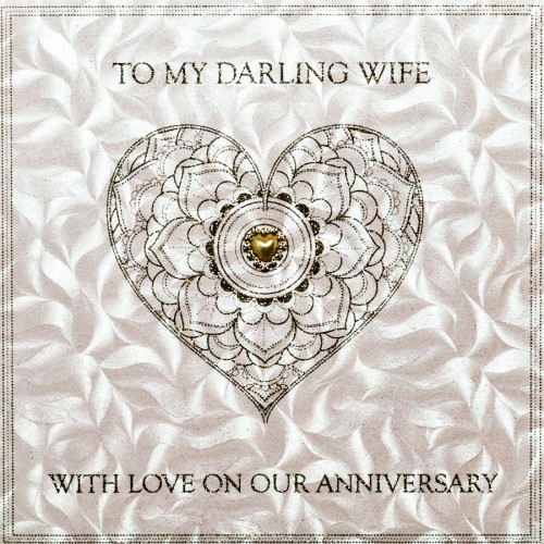 To My Darling Wife  -  Handmade Anniversary Card  -  GD19