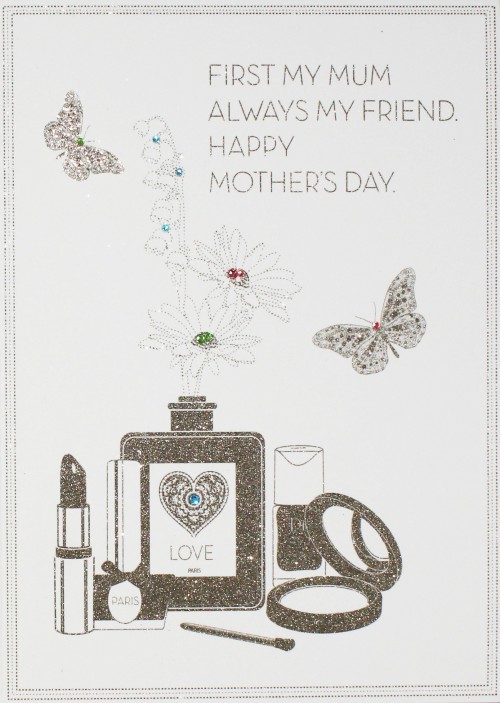 First My Mum, Always My Friend  -  Handmade Mother's Day Card  -  MY4