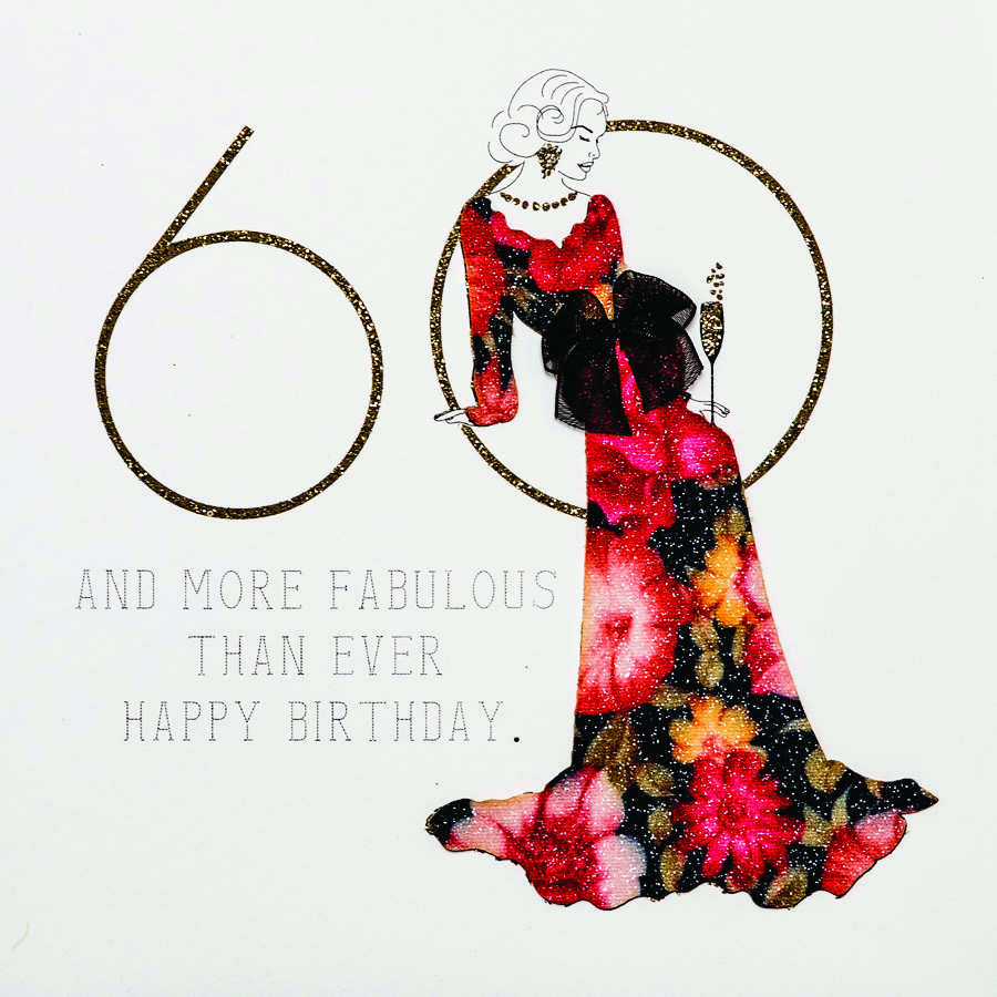 More Fabulous Than Ever - Handmade 60th Birthday Card - RB19 - Tilt Art