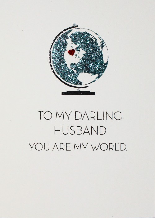 To My Darling Husband  -  Handmade Open / Valentine's Day Card  -  VS13