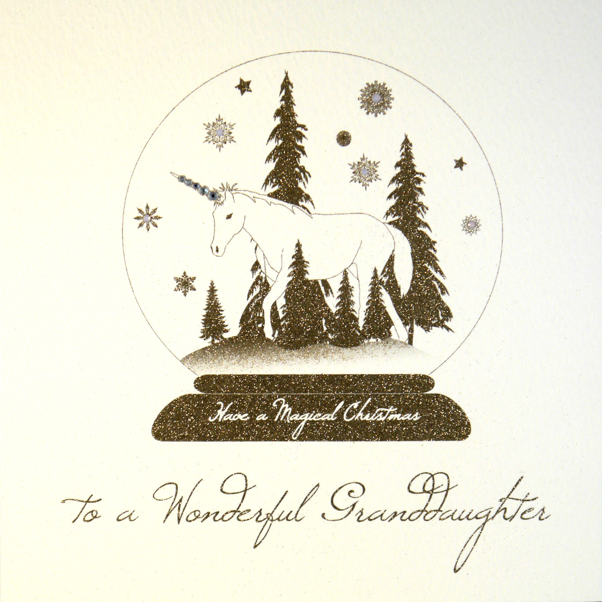 To A Wonderful Grandbabe Handmade Christmas Card QW Tilt Art