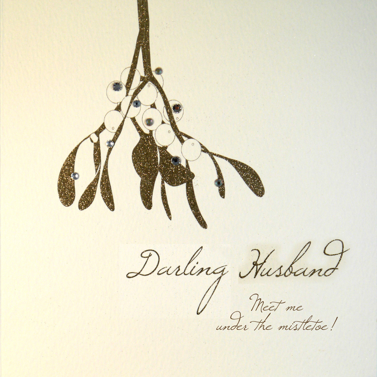 Darling Husband Handmade Christmas Card QW Tilt Art