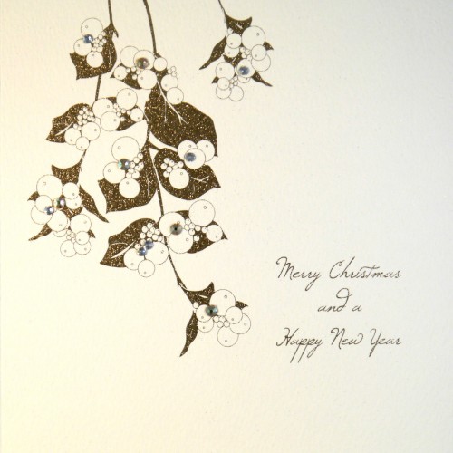 Merry Christmas / Happy New Year  -  Handmade Open Christmas Card  -  QW7