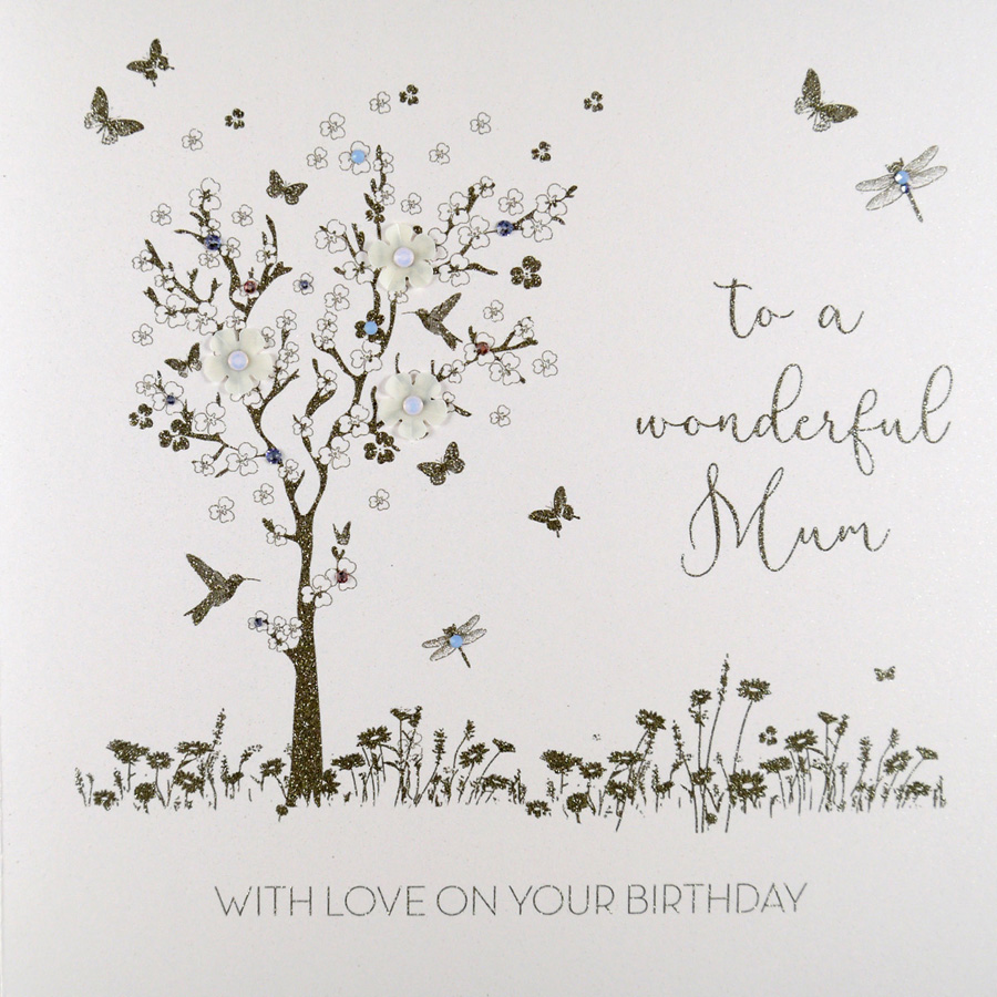 To A Wonderful Mum Large Handmade Birthday Card Rad Tilt Art