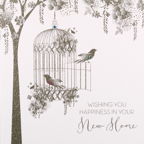 Wishing You Happiness In Your New Home  -  Handmade Greeting Card  -  GSM15