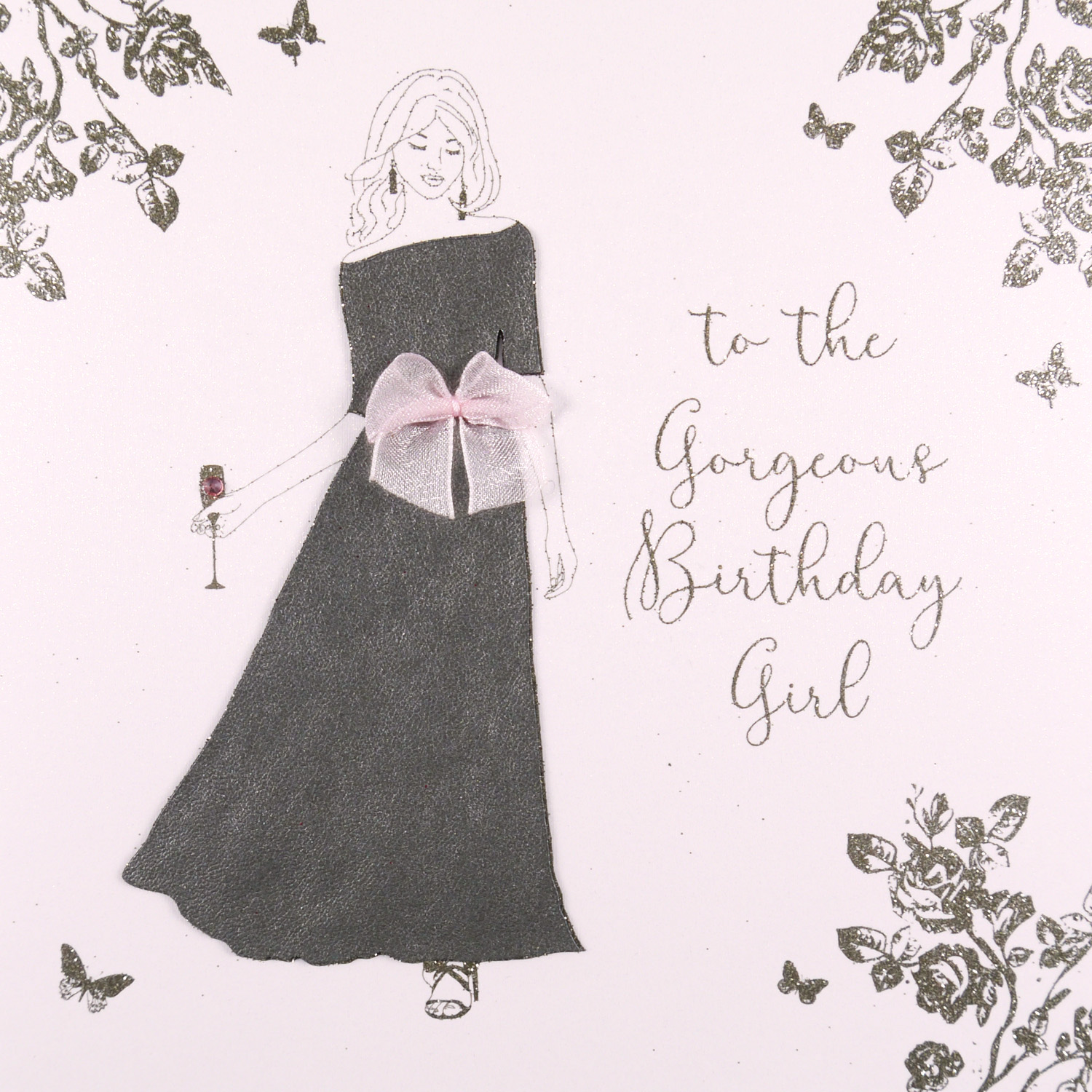 To The Gorgeous Birthday Girl Handmade Open Birthday Card Rm Tilt Art