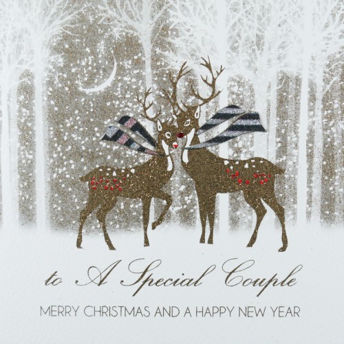 To a Special Couple / Merry Christmas -  Handmade Christmas Card  -  ACV27