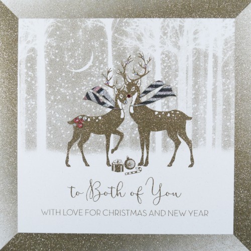 To Both Of You  -  Large Handmade Christmas Card  - ICL11