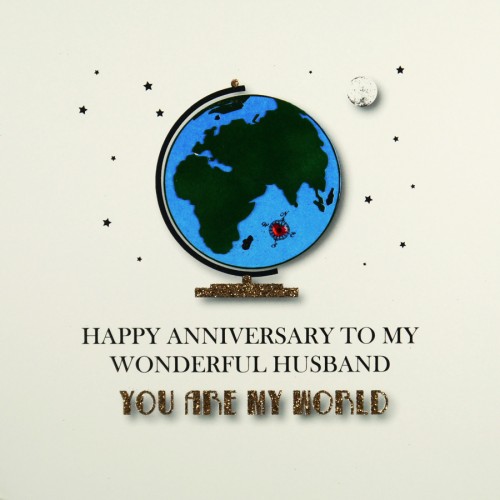 To My Wonderful Husband  -  Large Handmade Anniversary Card  /  MRM20