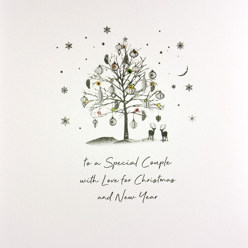 To A Special Couple  -  Large Handmade Christmas Card  / DRL12