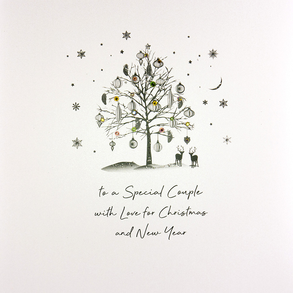 To A Special Couple Large Handmade Christmas Card Drl Tilt Art