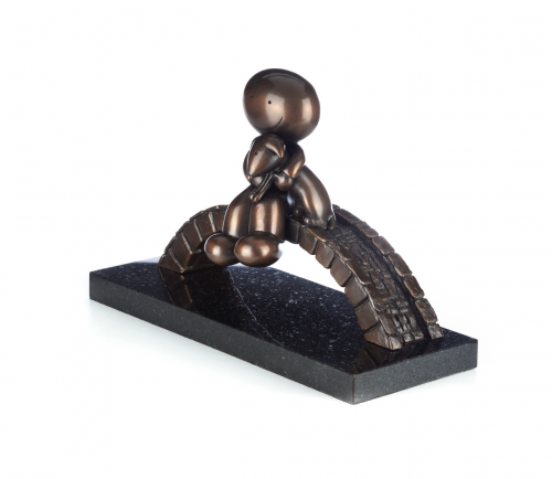 Watching The World Go By -  Bronze Sculpture By Doug Hyde - Image 3